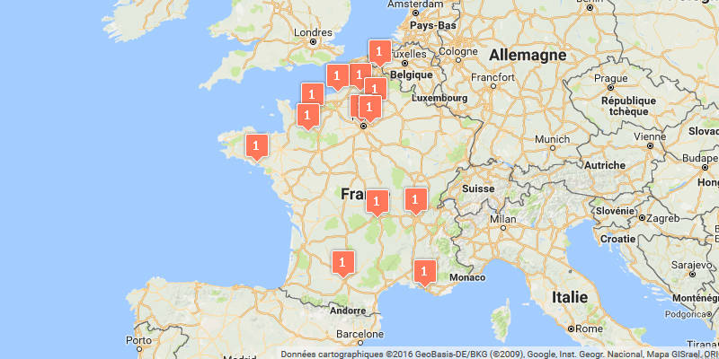 Carte des courses d'obstacle