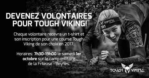 Appel volontaires Tough Viking Paris 2016