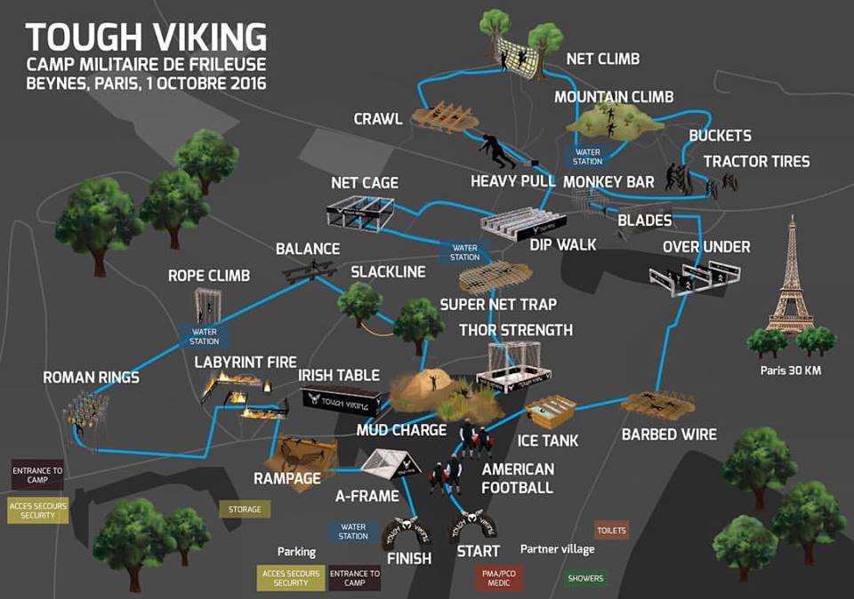 Obstacles Tough Viking Paris 2016